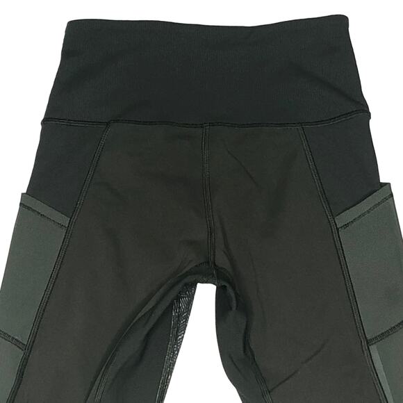 Lululemon Size 4 High Times Pant Luxtreme Mesh Jazzy White Gator Green W5J60S - Picture 4 of 6